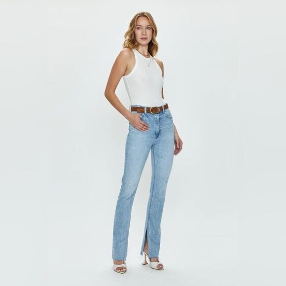 NWT Pistola Colleen High Rise Modern Slim Boot in Views Distressed - Picture 2 of 11